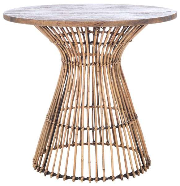 Safavieh Whent Round Accent Table - Honey Brown Wash - Image 2