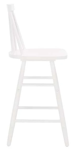 Safavieh May Wood Counter Stool - White - Image 3