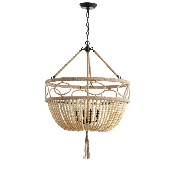 Safavieh Whitley Pendant - Brown Wooden Finish - Image 2