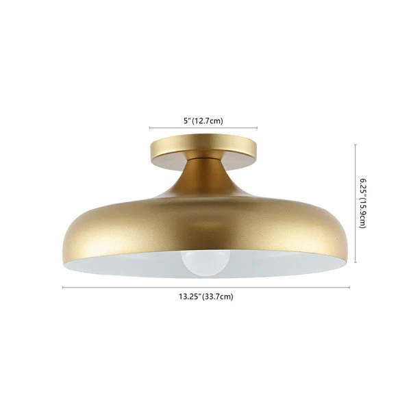 Safavieh Willet Flush Mount - Painted Gold - Image 3