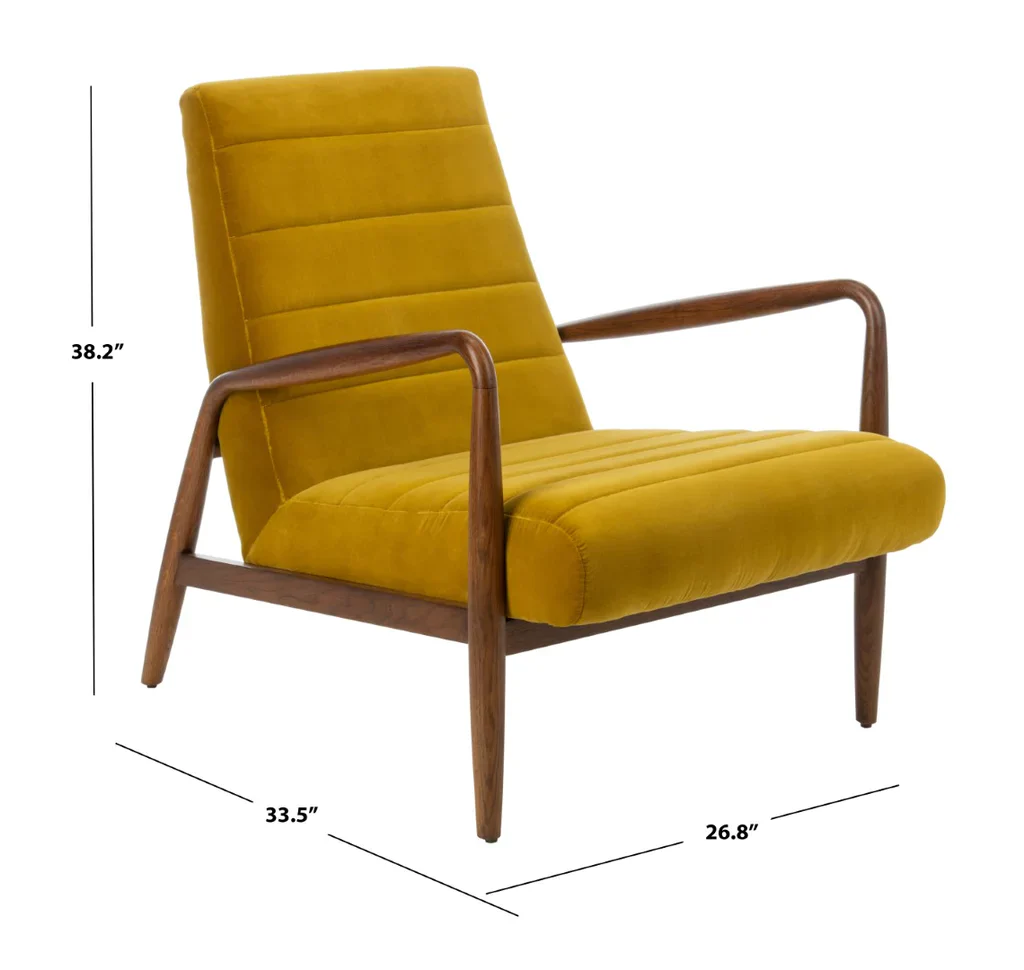 Safavieh Willow Channel Arm Chair - Gold - Image 3