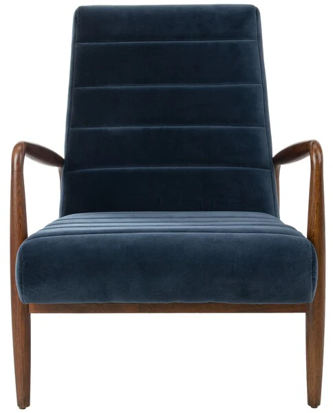 Safavieh Willow Channel Arm Chair - Navy - Image 3