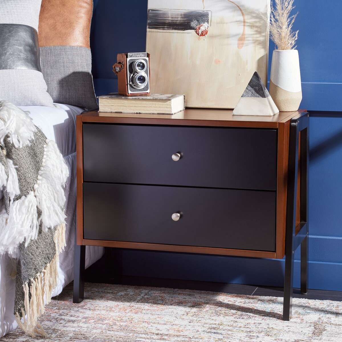 Safavieh Winchester Night Stand - Walnut - Image 4