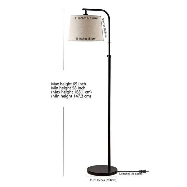 Safavieh Winley Floor Lamp - Oil Rubbed Bronze (Black) - Image 3