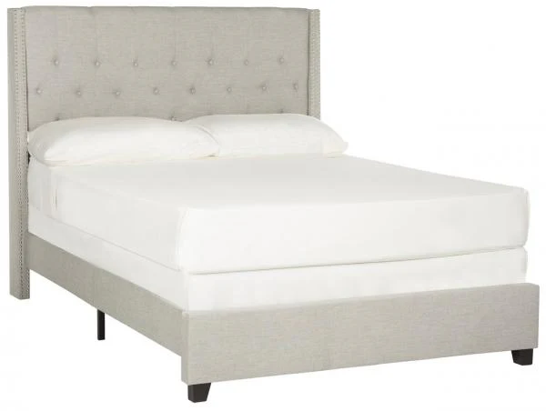 Safavieh Winslet Bed Full Size - Light Grey - Image 2