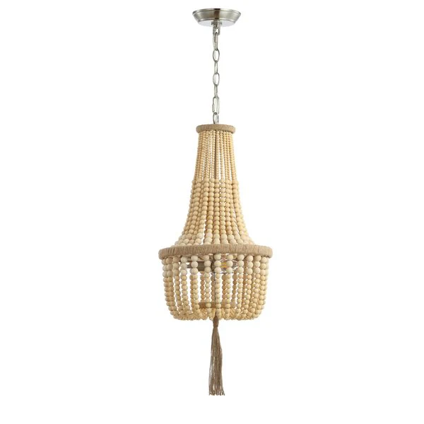 Safavieh Wynne Pendant - Brown Wooden Finish - Image 2