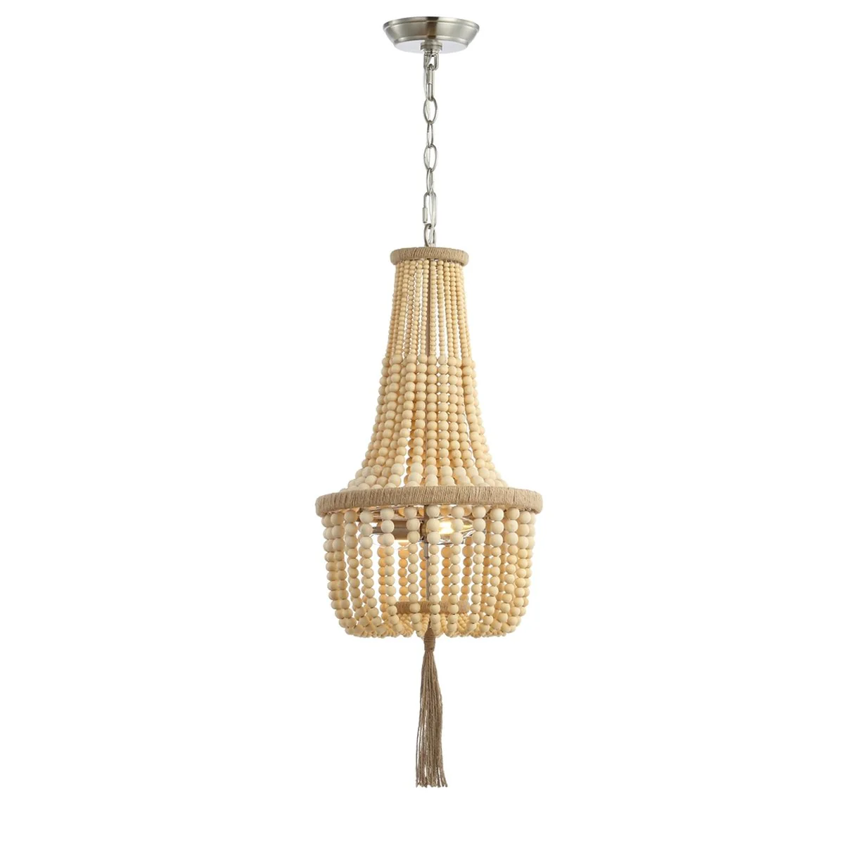 Safavieh Wynne Pendant - Brown Wooden Finish - Image 3
