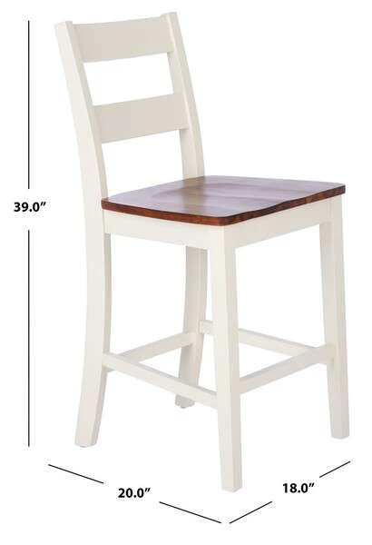Safavieh Yuri Counter Stool Set Of 2 - White - Image 3