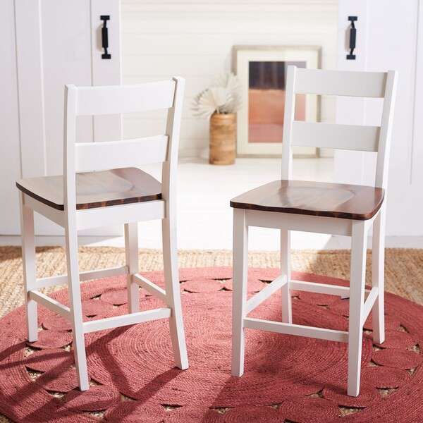 Safavieh Yuri Counter Stool Set Of 2 - White - Image 4