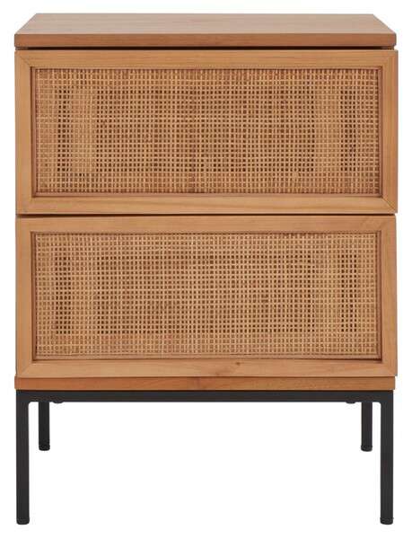 Safavieh Zadie 2 Drawer Rattan Nightstand - Natural With Natural Rattan - Image 2