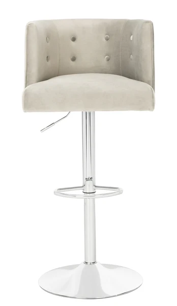 Safavieh Zayna AdjusTable Barstool - Light Gray - Image 2