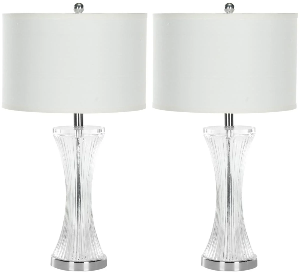 Safavieh Zelda 25-Inch H Glass Table Lamp Set Of 2 - Clear - Image 2