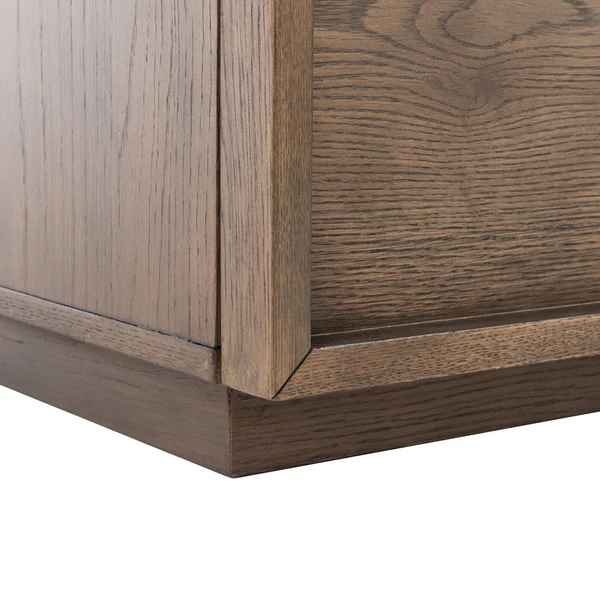 Safavieh Zeus 2 Drawer Nightstand - Medium Oak - Image 5