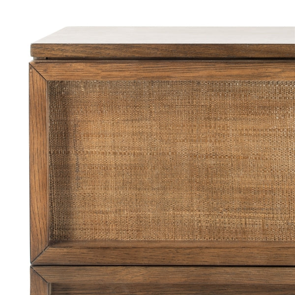 Safavieh Zeus 6 Drawer Wood Dresser - Medium Oak - Image 4