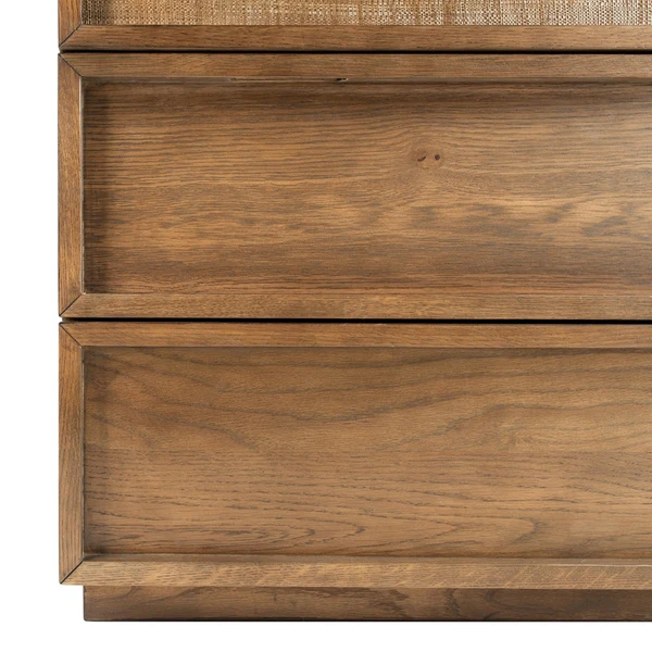 Safavieh Zeus 6 Drawer Wood Dresser - Medium Oak - Image 5