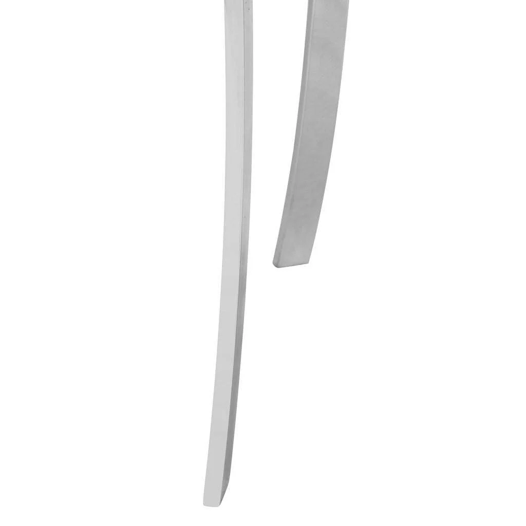 Safavieh Zoey 19''H Side Chair Set Of 2 - Chrome With White Pu - Image 3