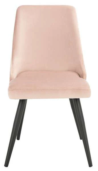 Safavieh Zoi Upholstered Dining Chair Set Of 2 - Dusty Blush - Image 2