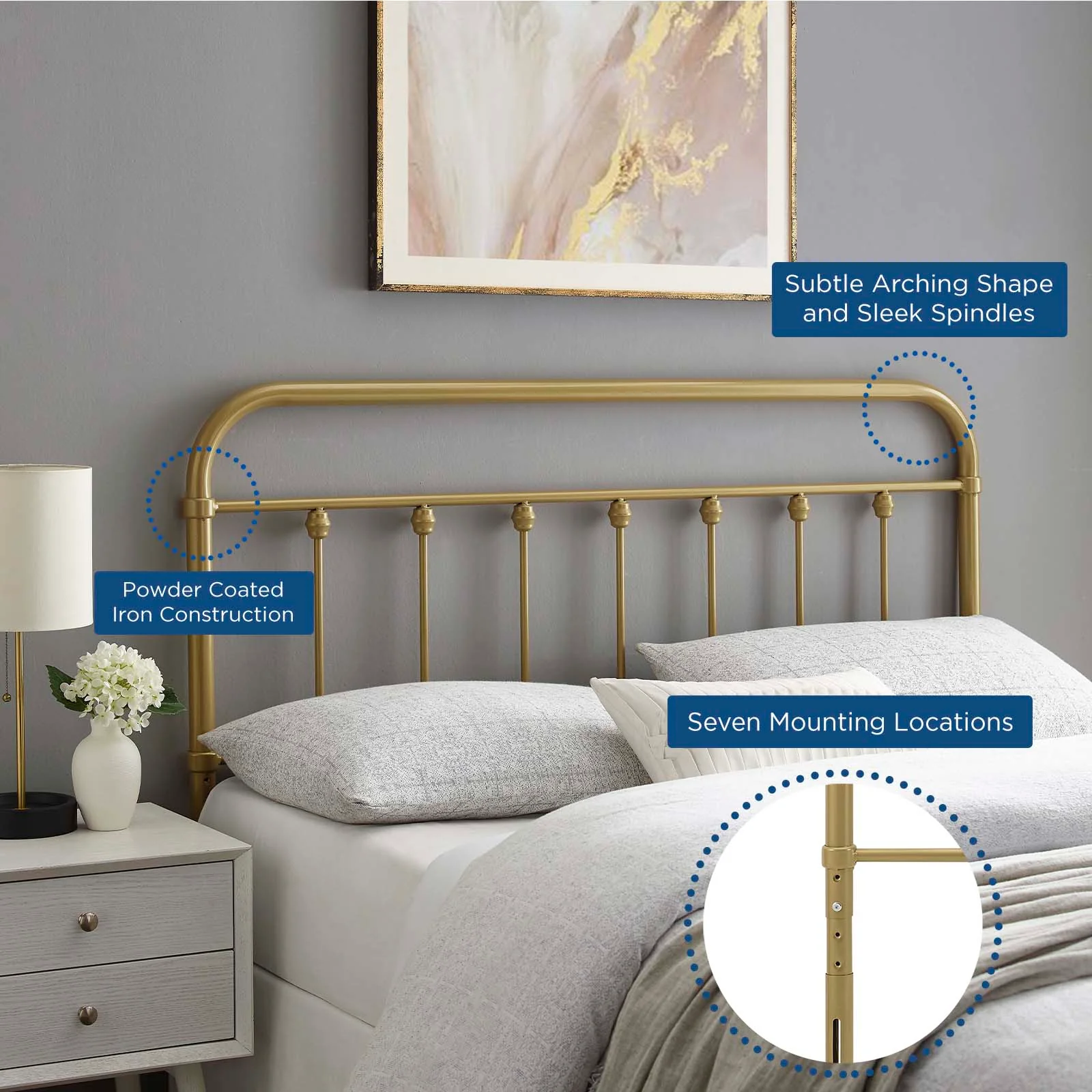 Sage Full Metal Headboard By Modway - MOD-6153 - Image 10