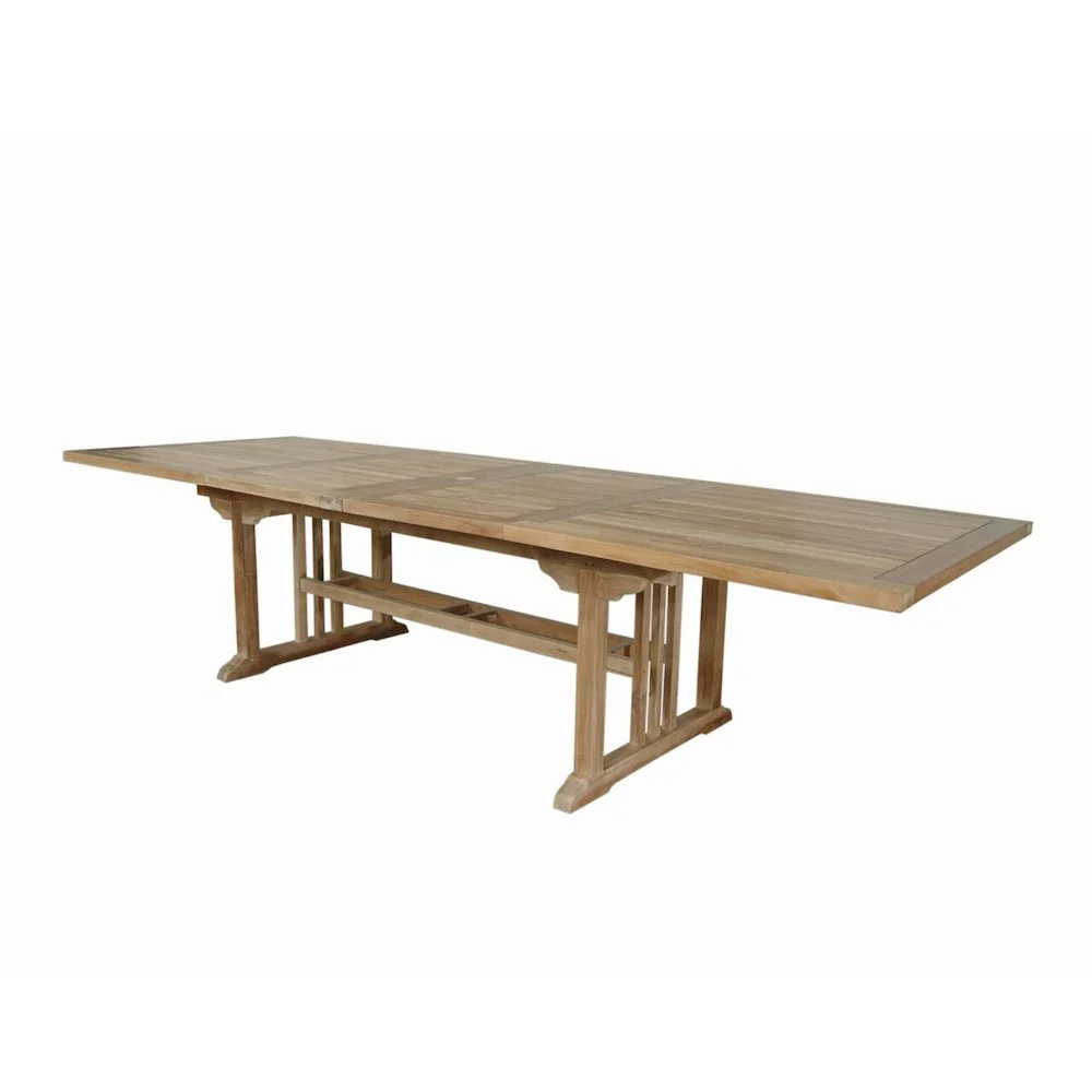 Sahara 126" Rectangular Double Ext. Table By Anderson Teak - Image 2