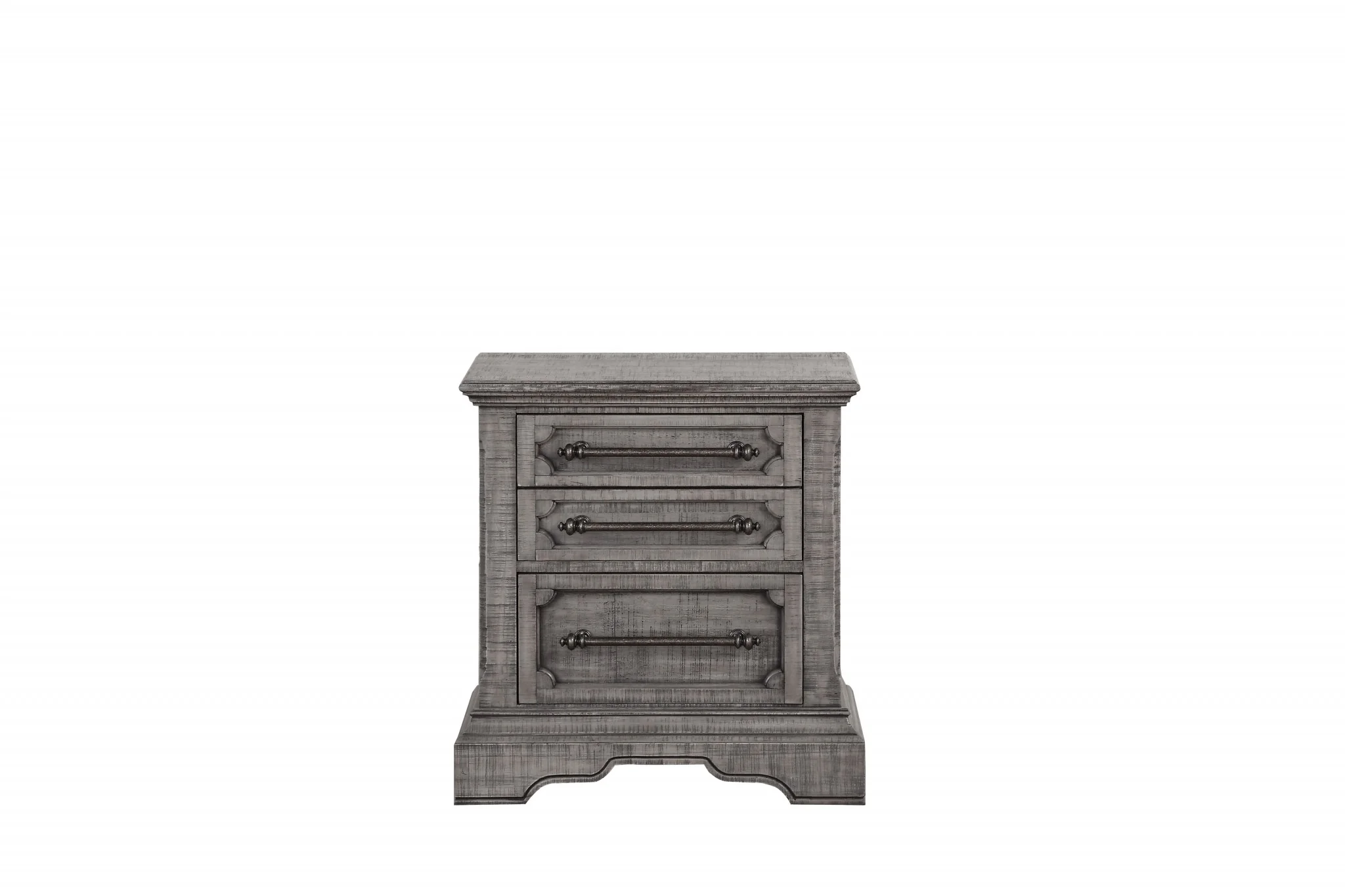 Salvaged Natural Wood Nightstand By Homeroots - Image 3