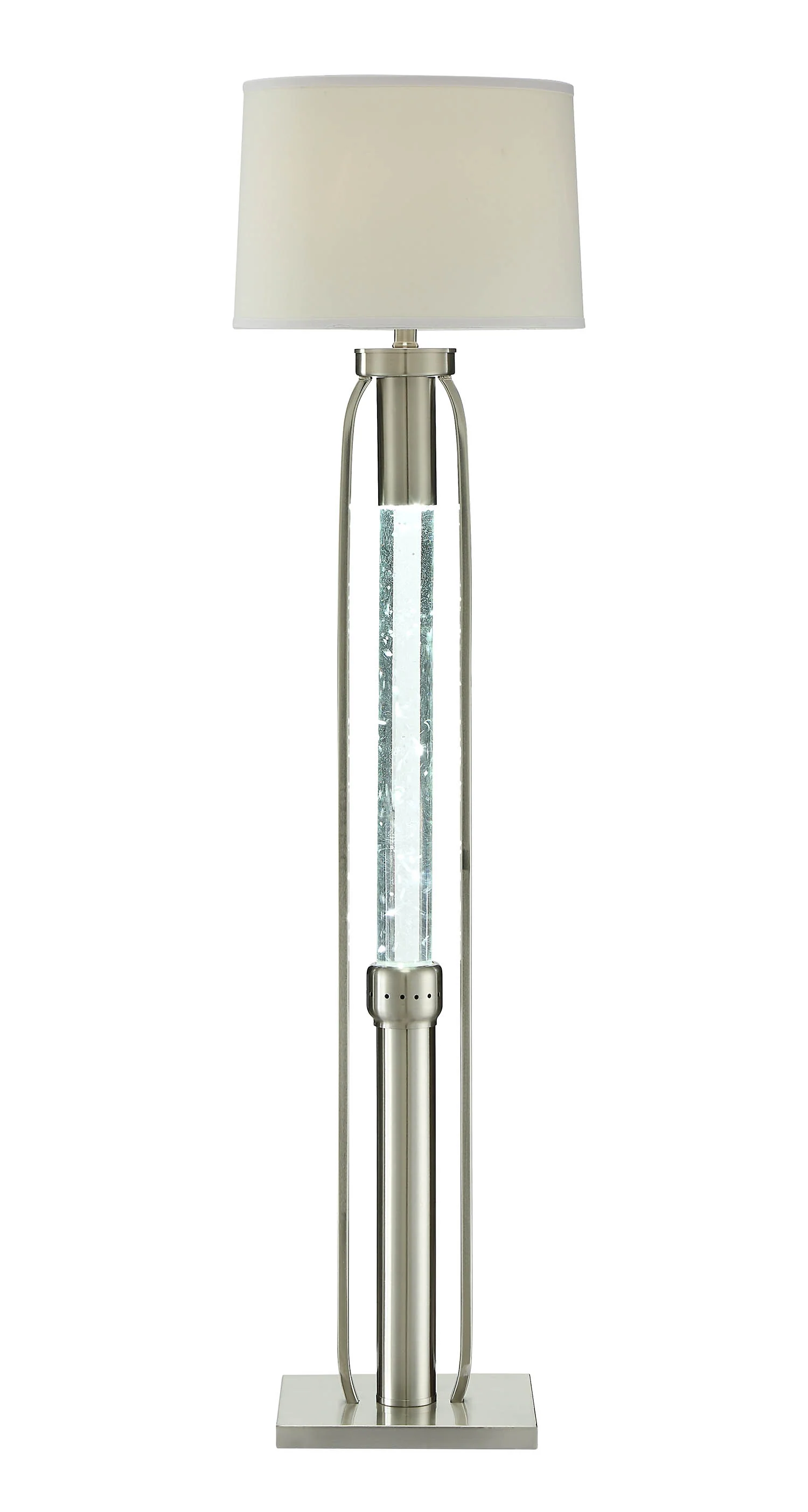 Sand Nickel Floor Lamp By Homeroots - Image 2