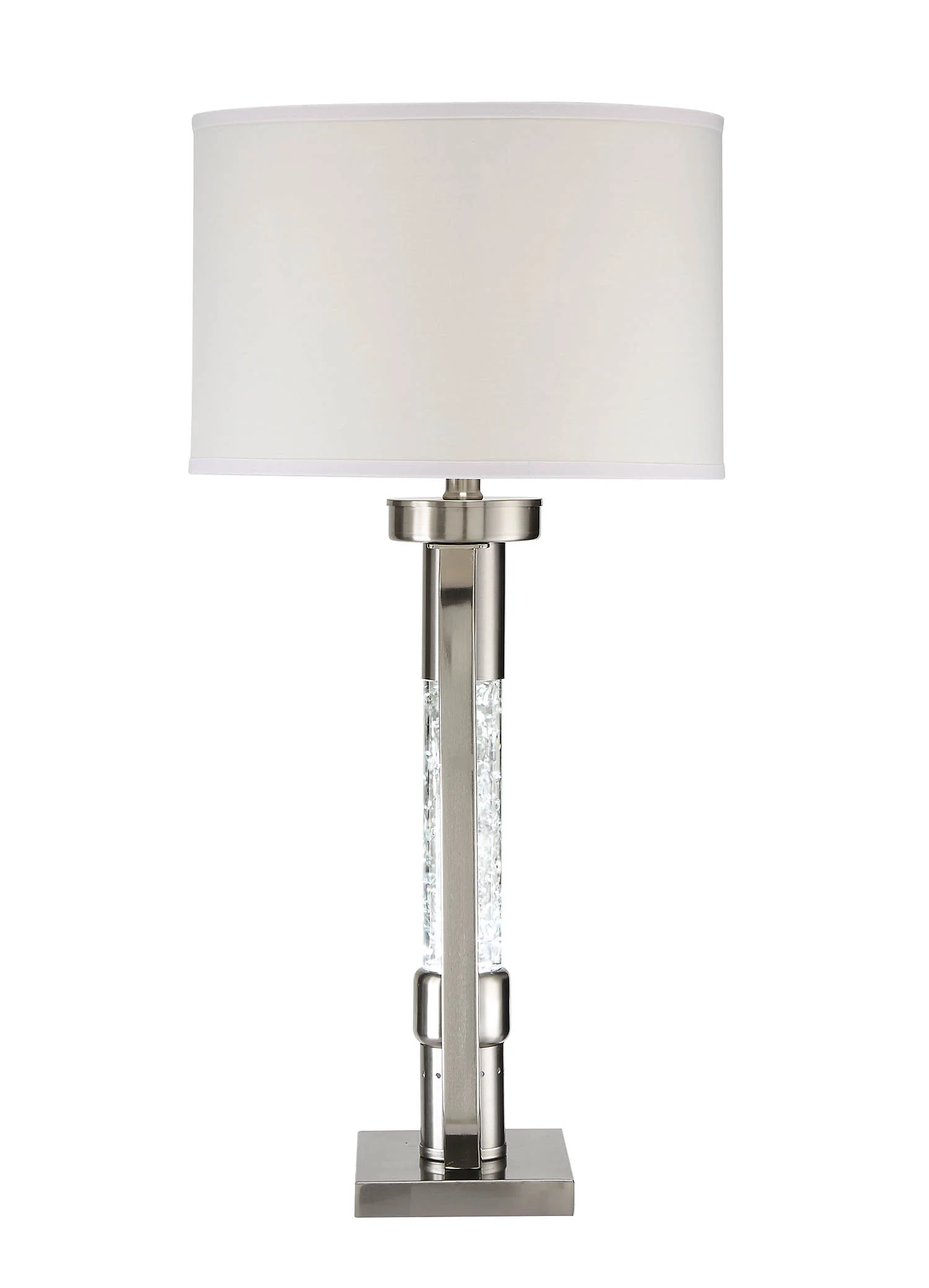 Sand Nickel Table Lamp By Homeroots - Image 3