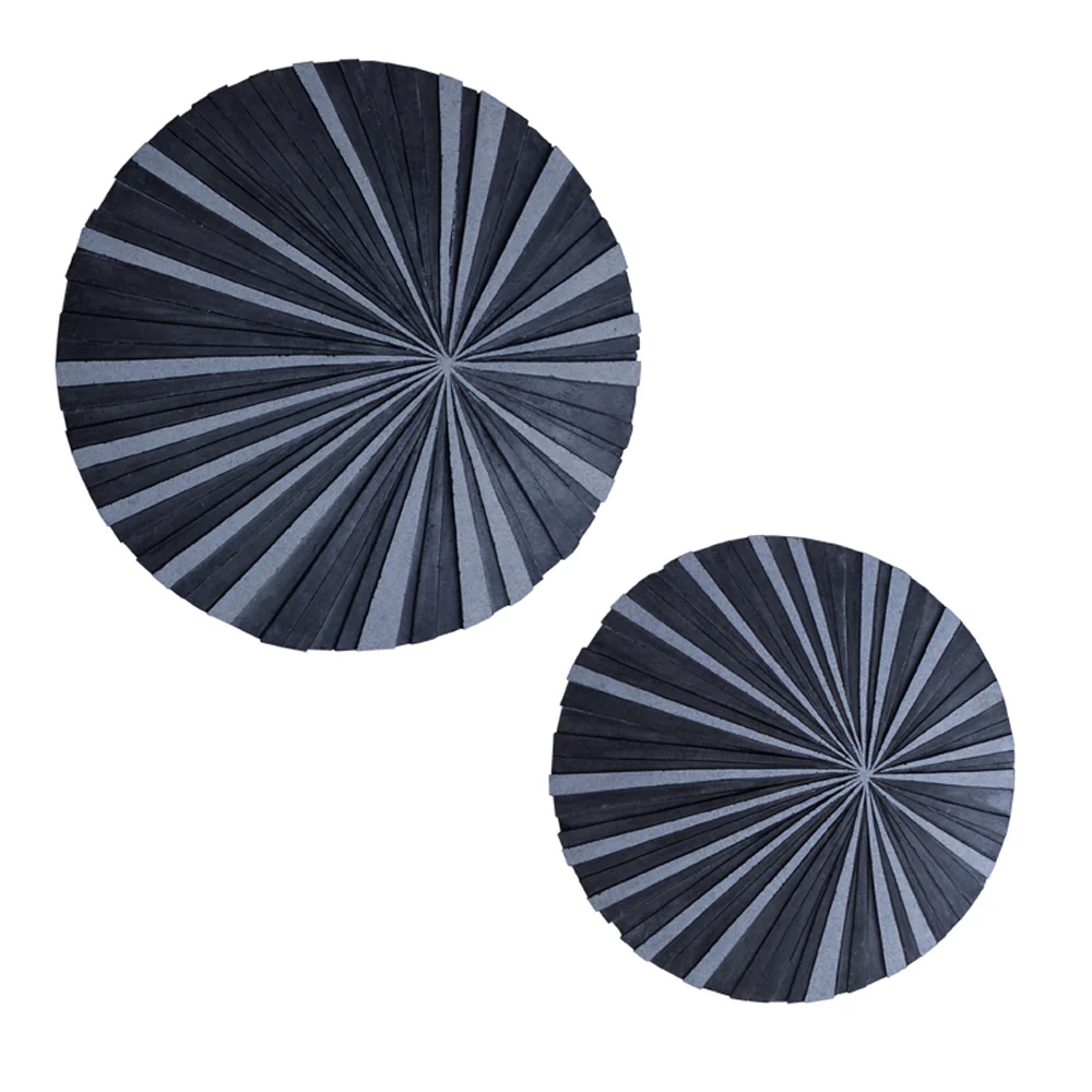 Sandstone, Fine Polished, Round with Stardust Ribbed Finish - Wall Decor By Homeroots - Image 2