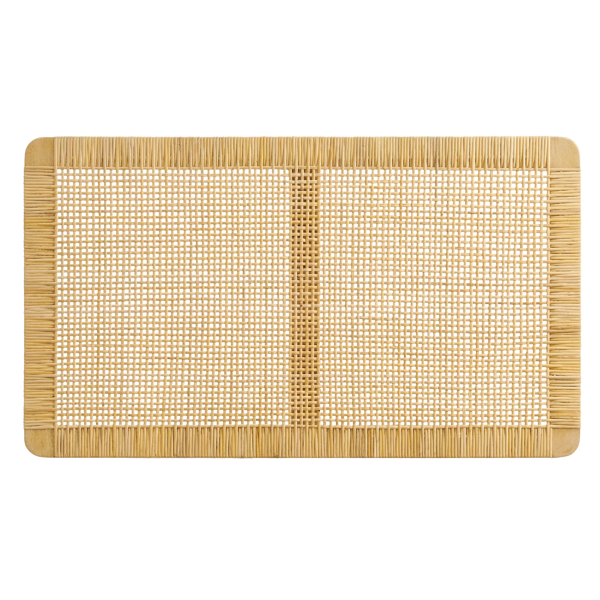 Sandy Wall Mounted Wood and Rattan Twin Size Headboard by Modway - Image 2