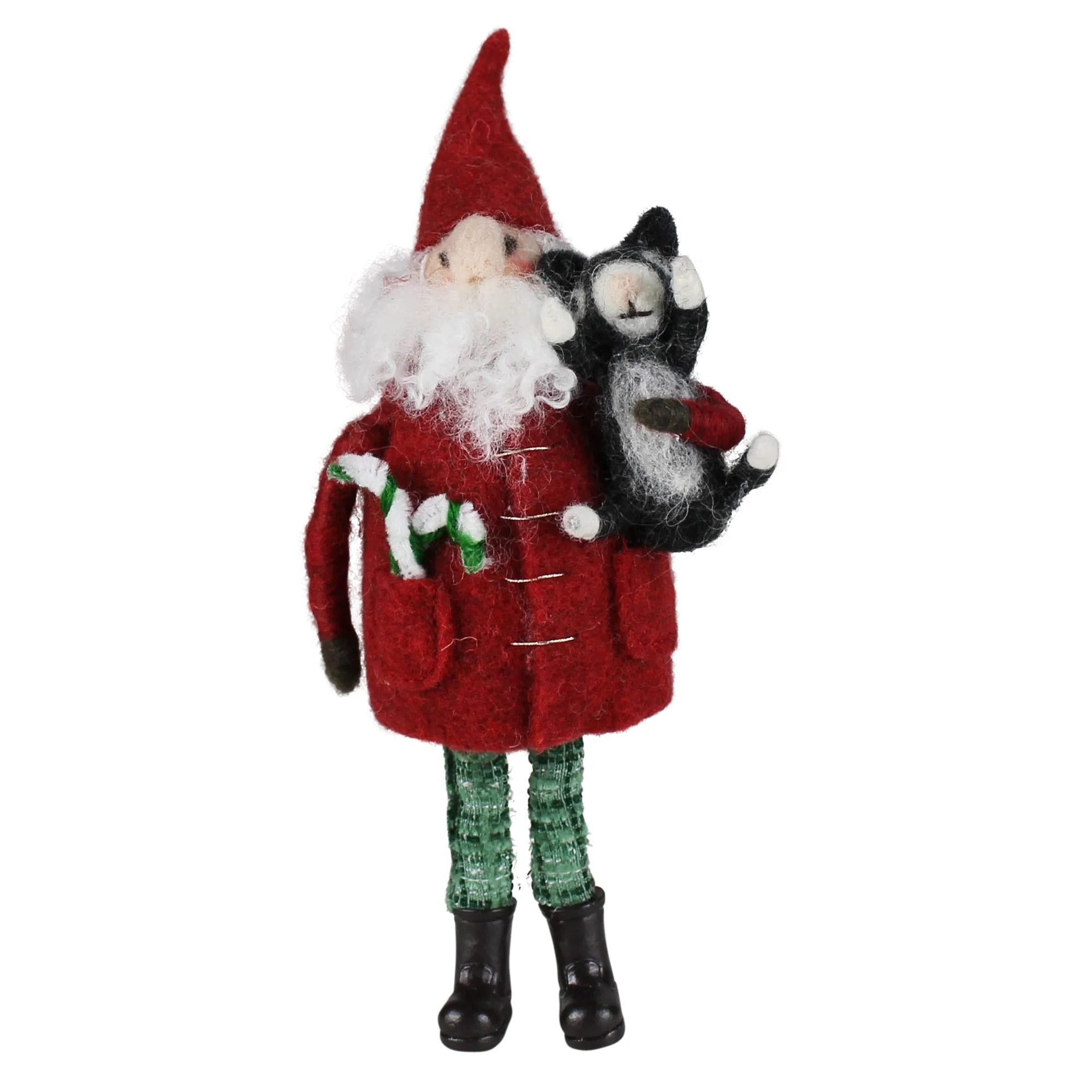 Santa with Dog, Felt Set Of 2 By HomArt - Image 3