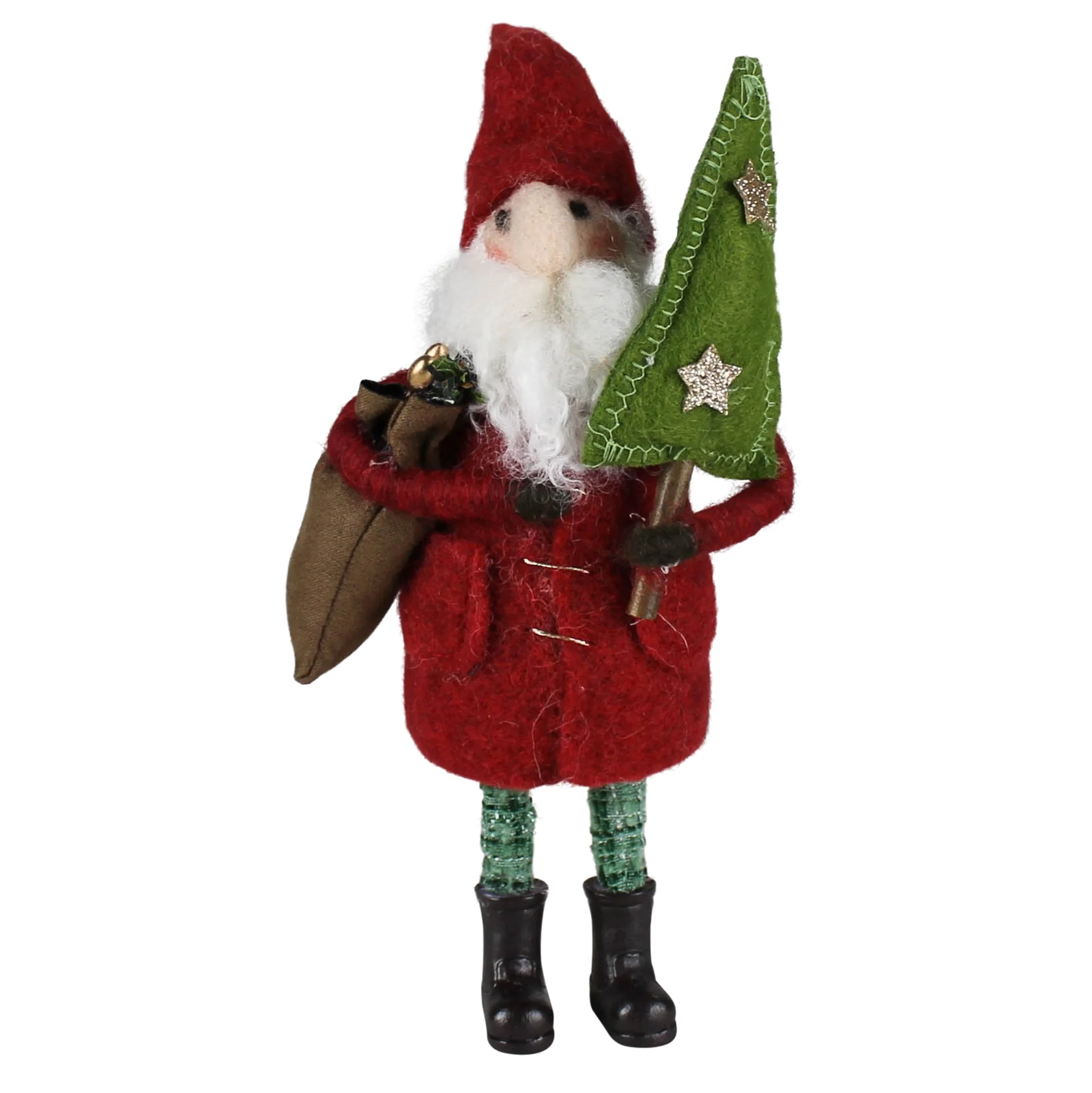 Santa with Tree and Gifts, Felt Set Of 2 By HomArt - Image 2