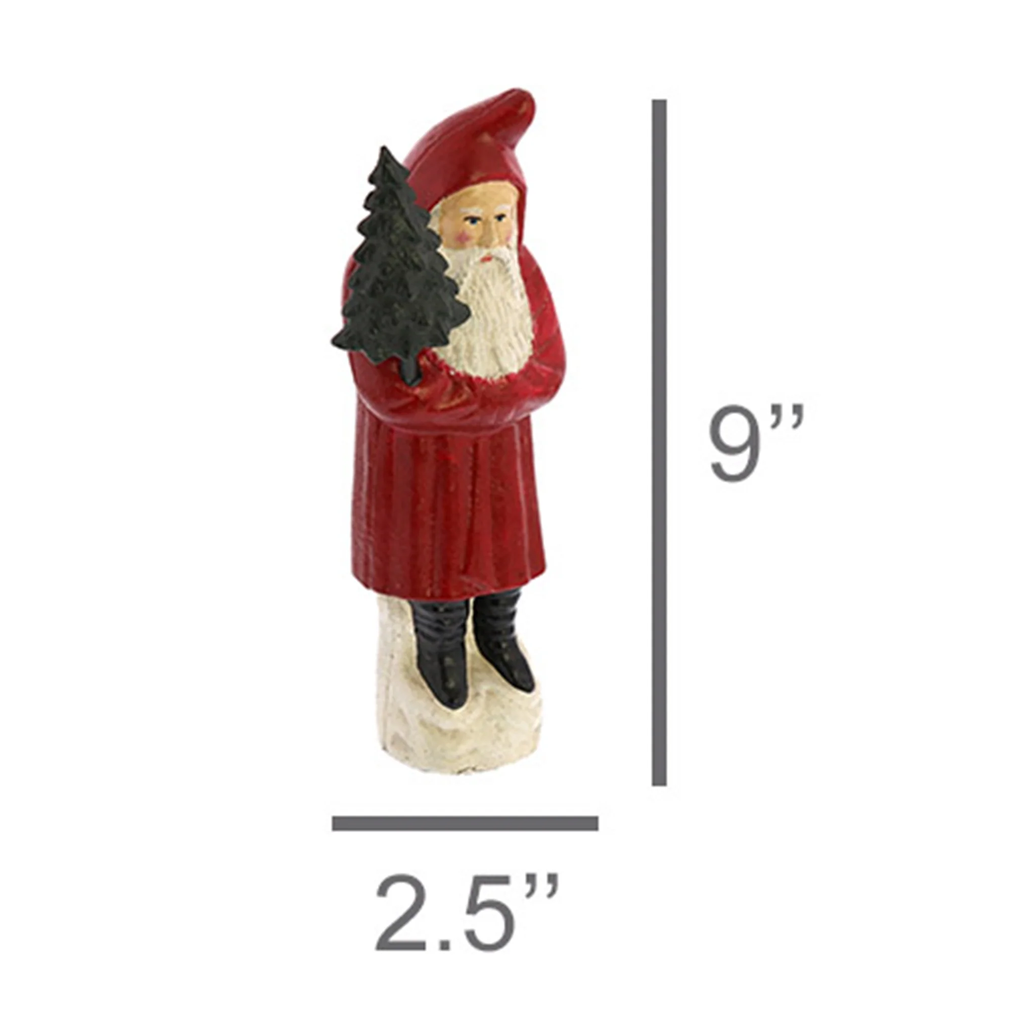 Santa with Tree, Cast Iron - Large Set Of 2 By HomArt - Image 2