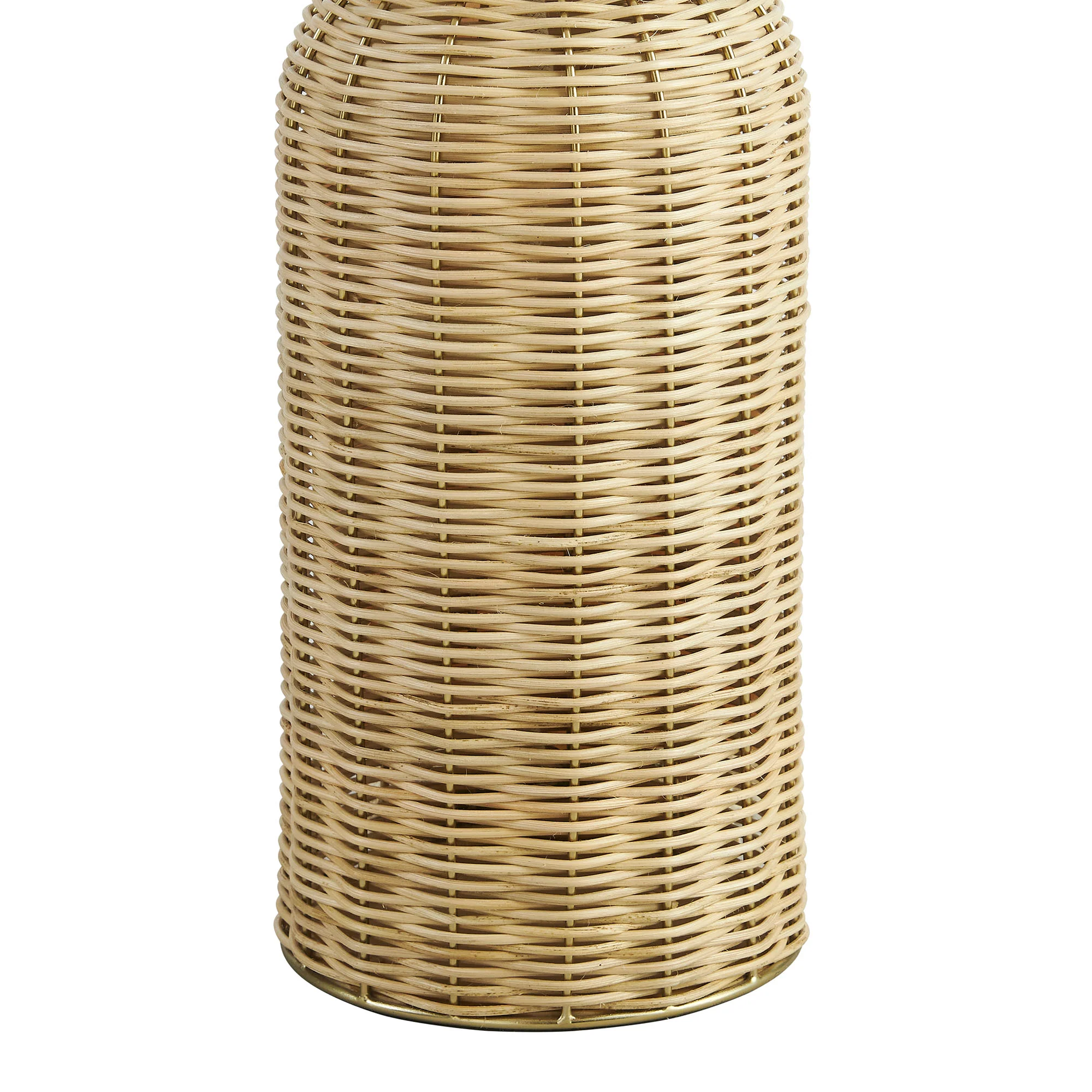 Santo Rattan Table Lamp With Dome Shade by Modway - Image 5