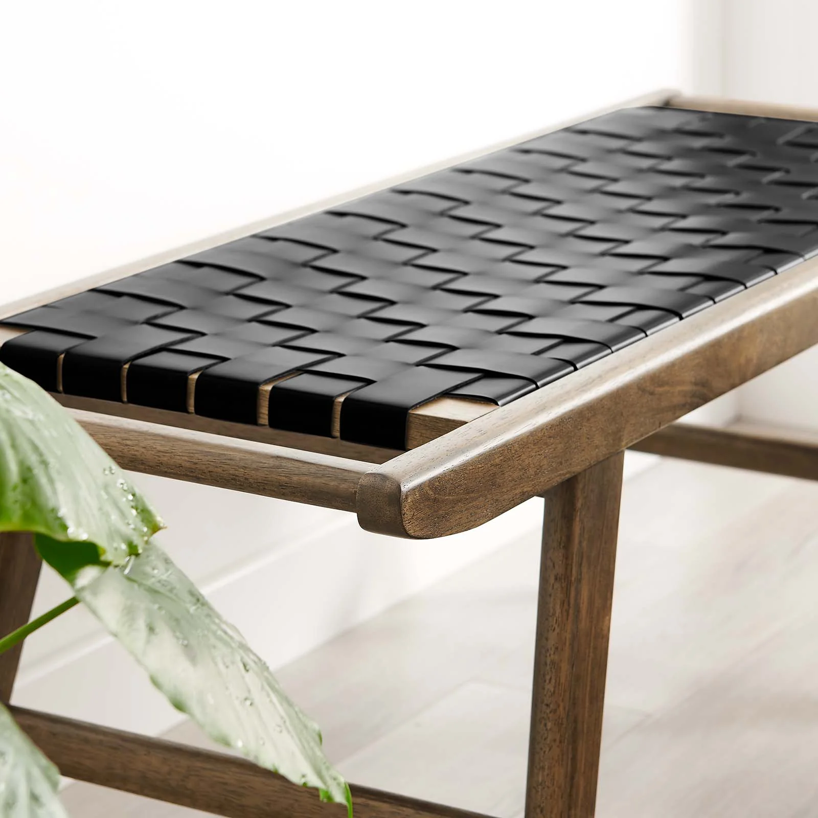 Saoirse 47" Faux Leather Wood Bench By Modway - EEI-6551 - Image 15
