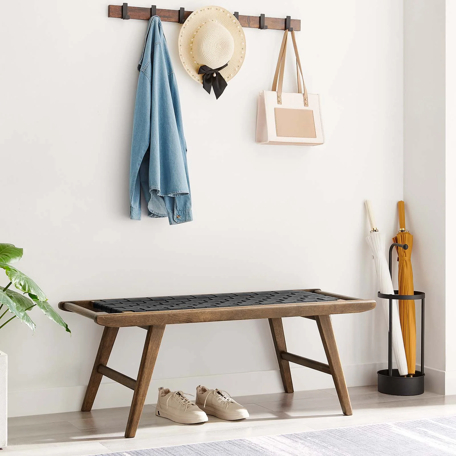 Saoirse 47" Faux Leather Wood Bench By Modway - EEI-6551 - Image 16