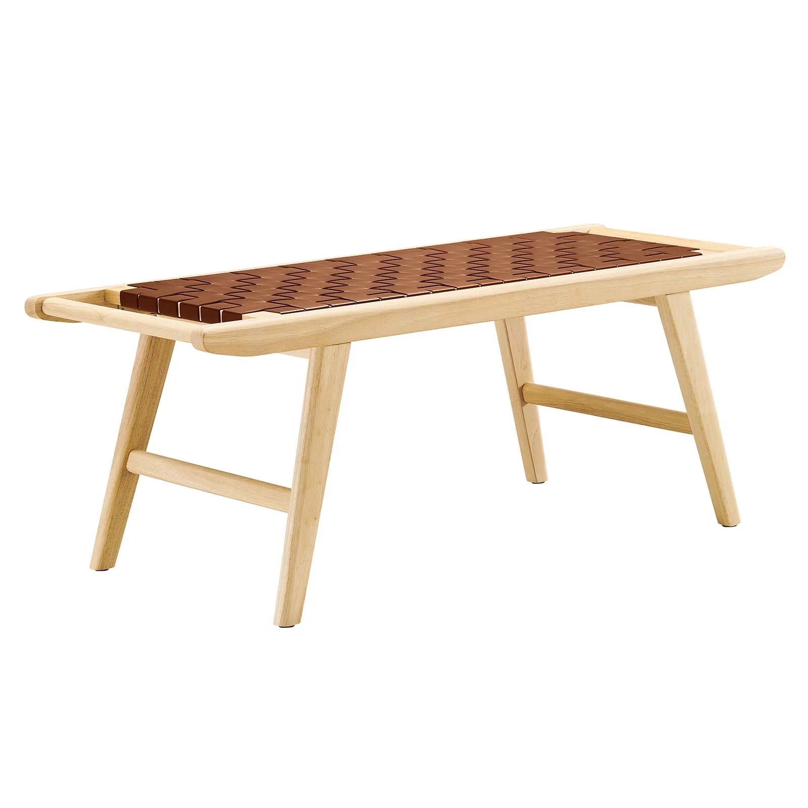 Saoirse 47" Faux Leather Wood Bench By Modway - EEI-6551 - Image 2