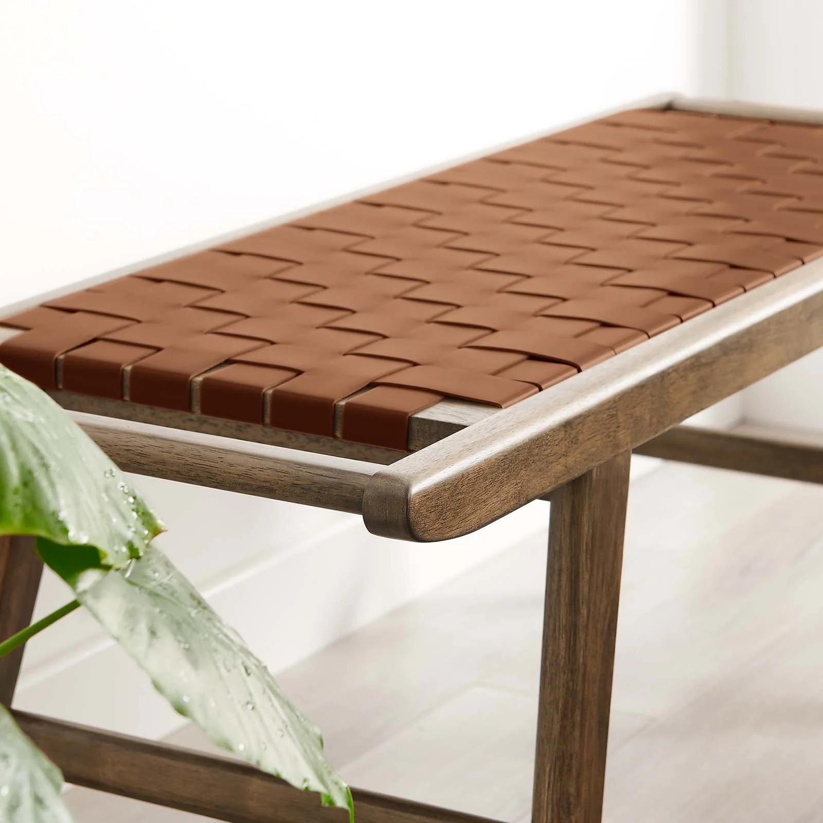 Saoirse 47" Faux Leather Wood Bench By Modway - EEI-6551 - Image 23