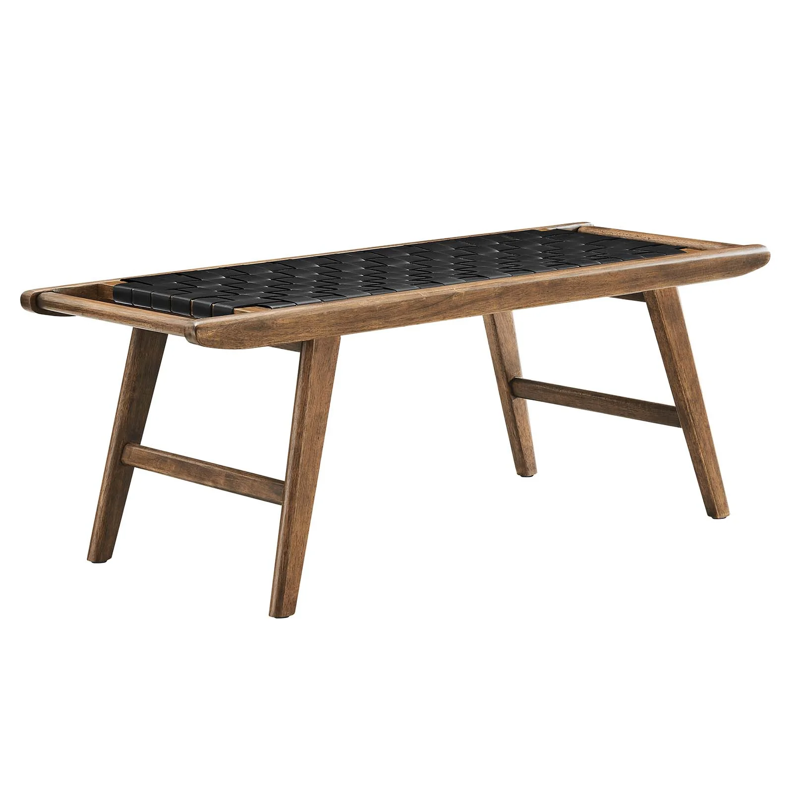 Saoirse 47" Faux Leather Wood Bench By Modway - EEI-6551 - Image 9