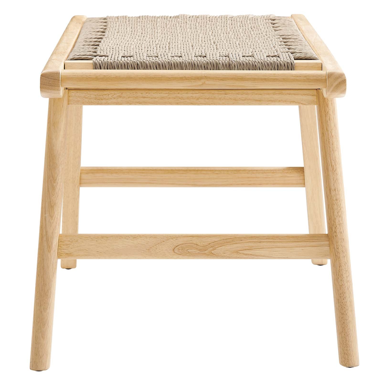 Saoirse 47" Wove Rope Wood Bench By Modway - EEI-6552 - Image 10