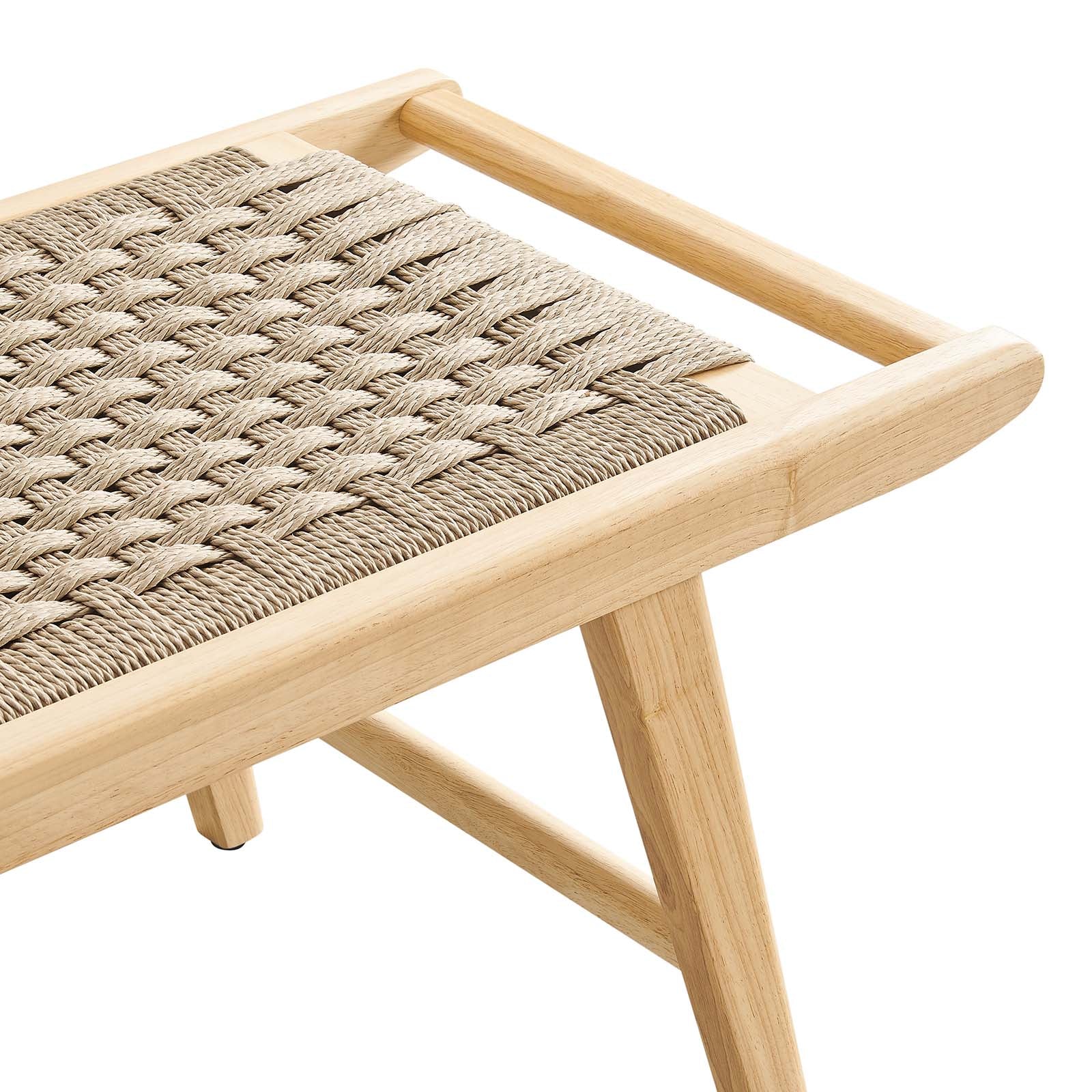 Saoirse 47" Wove Rope Wood Bench By Modway - EEI-6552 - Image 12