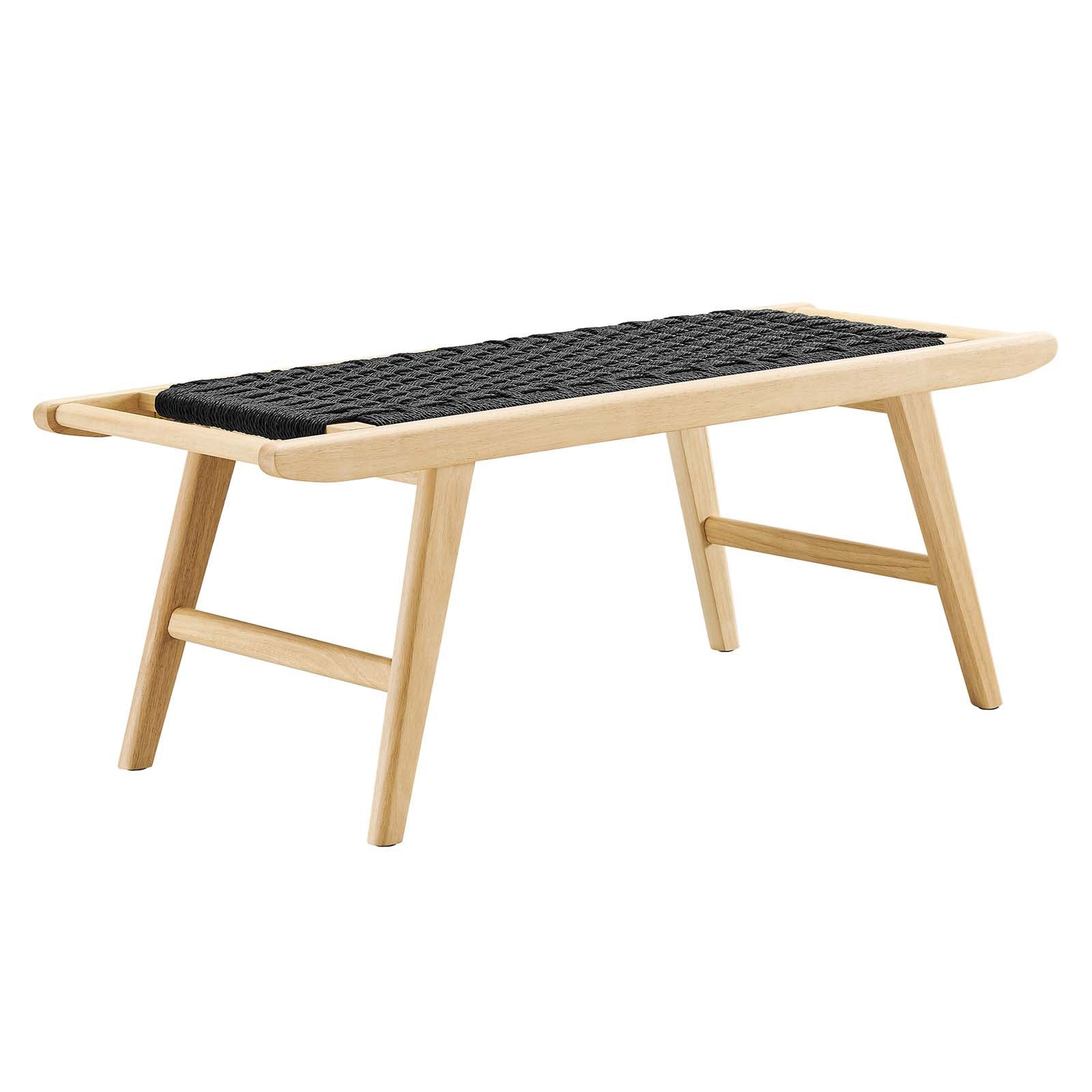 Saoirse 47" Wove Rope Wood Bench By Modway - EEI-6552 - Image 2