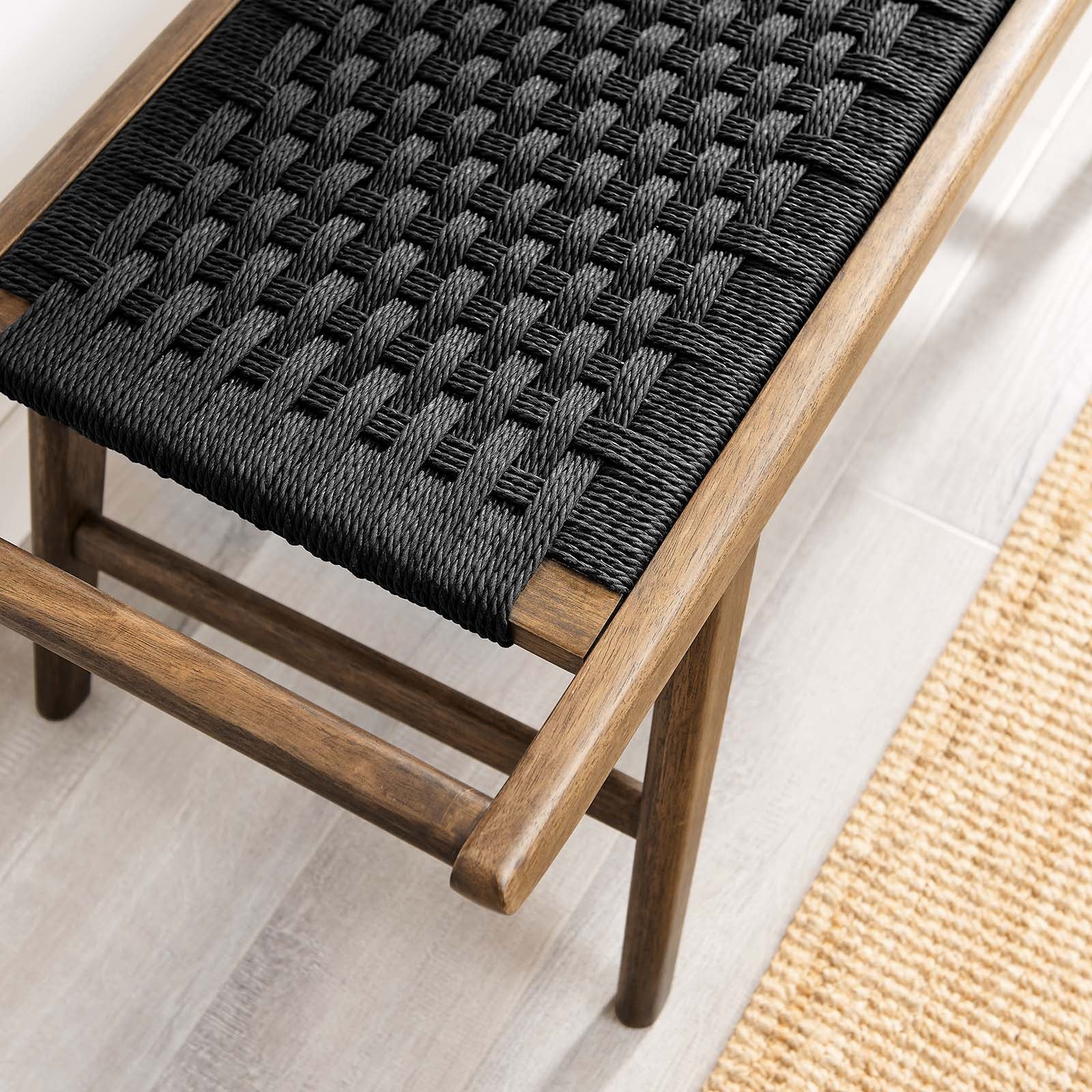 Saoirse 47" Wove Rope Wood Bench By Modway - EEI-6552 - Image 23