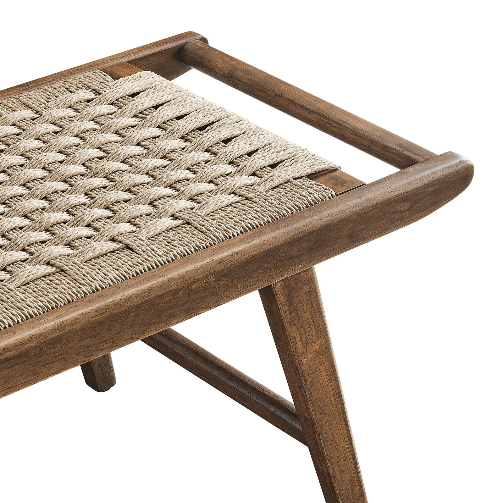 Saoirse 47" Wove Rope Wood Bench By Modway - EEI-6552 - Image 28