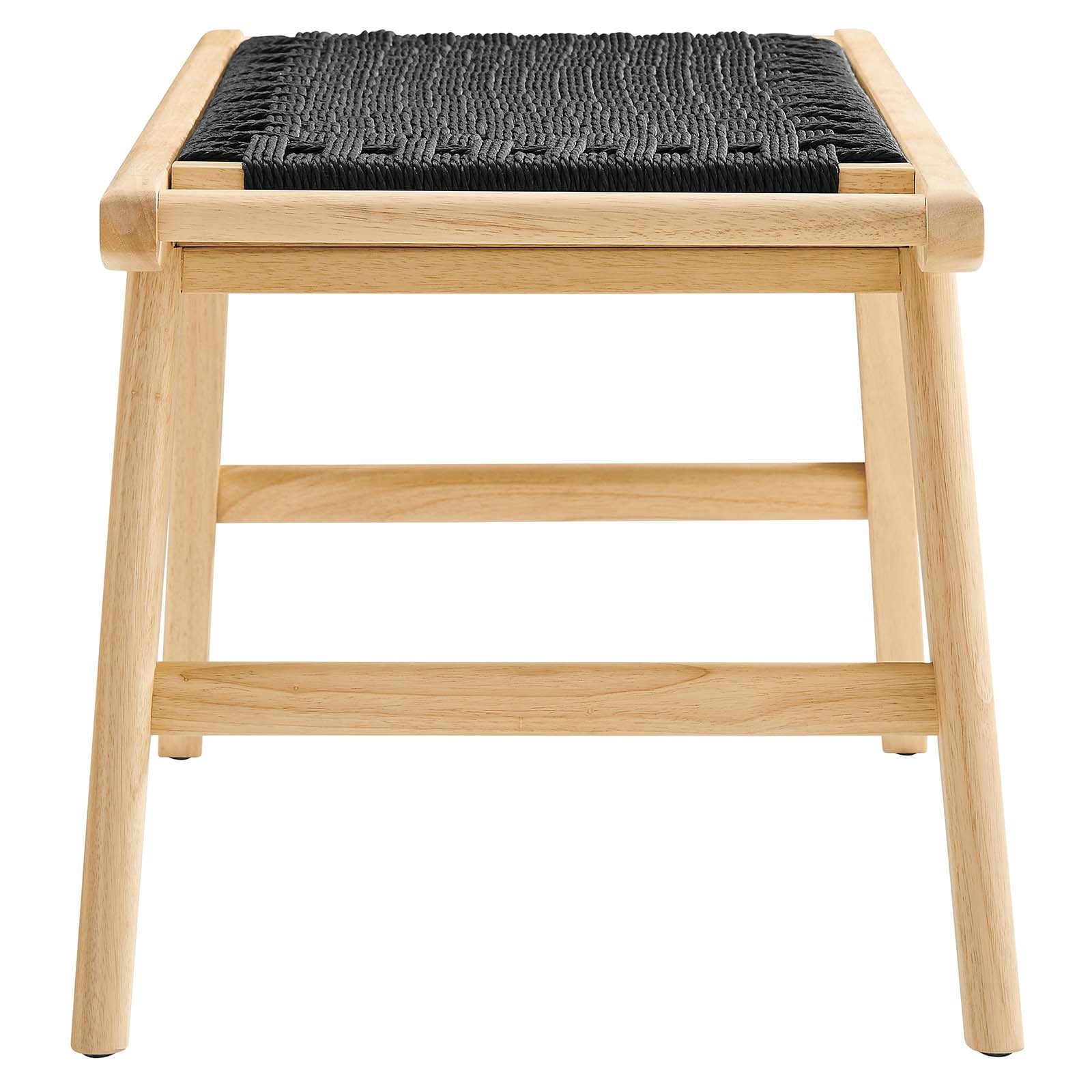 Saoirse 47" Wove Rope Wood Bench By Modway - EEI-6552 - Image 3