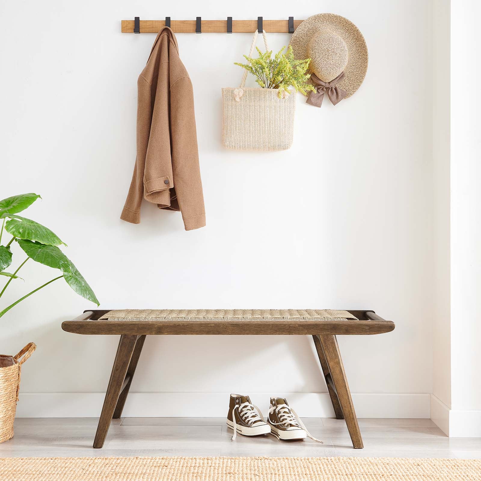 Saoirse 47" Wove Rope Wood Bench By Modway - EEI-6552 - Image 32