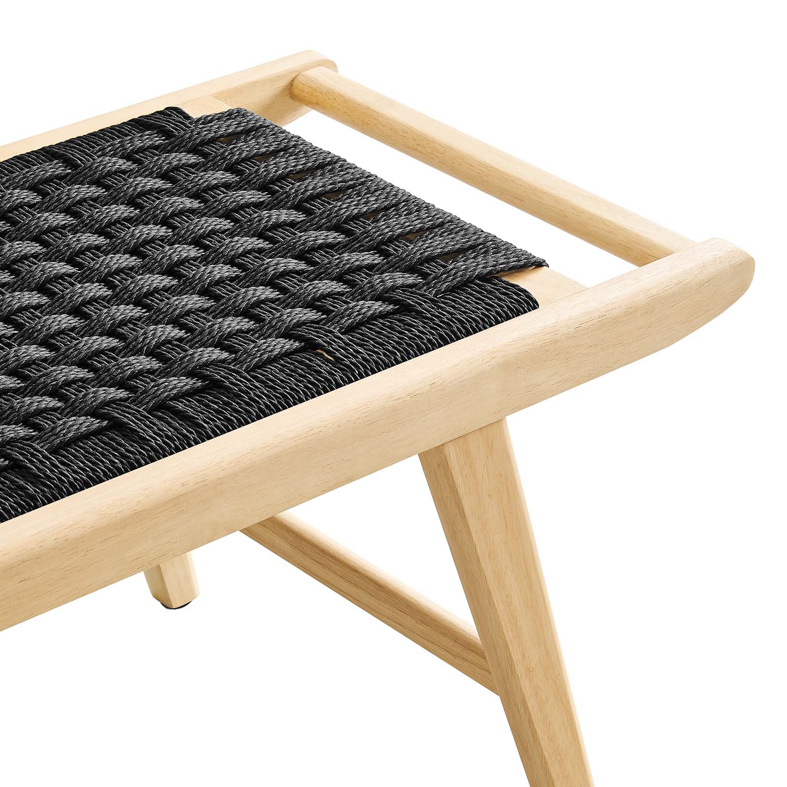 Saoirse 47" Wove Rope Wood Bench By Modway - EEI-6552 - Image 5