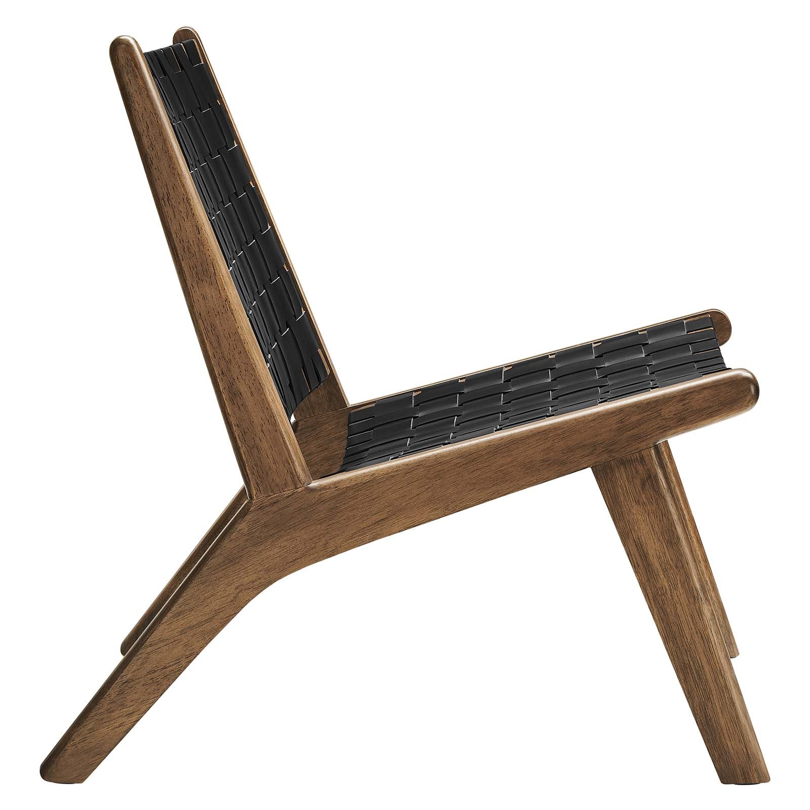 Saoirse Faux Leather Wood Accent Lounge Chair By Modway - EEI-6542 - Image 10
