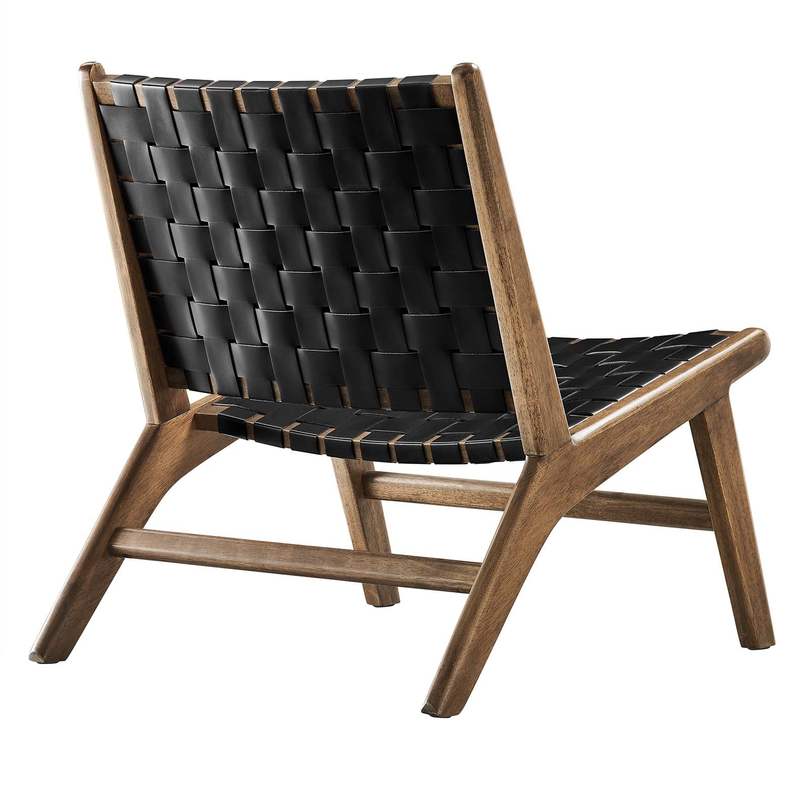 Saoirse Faux Leather Wood Accent Lounge Chair By Modway - EEI-6542 - Image 11
