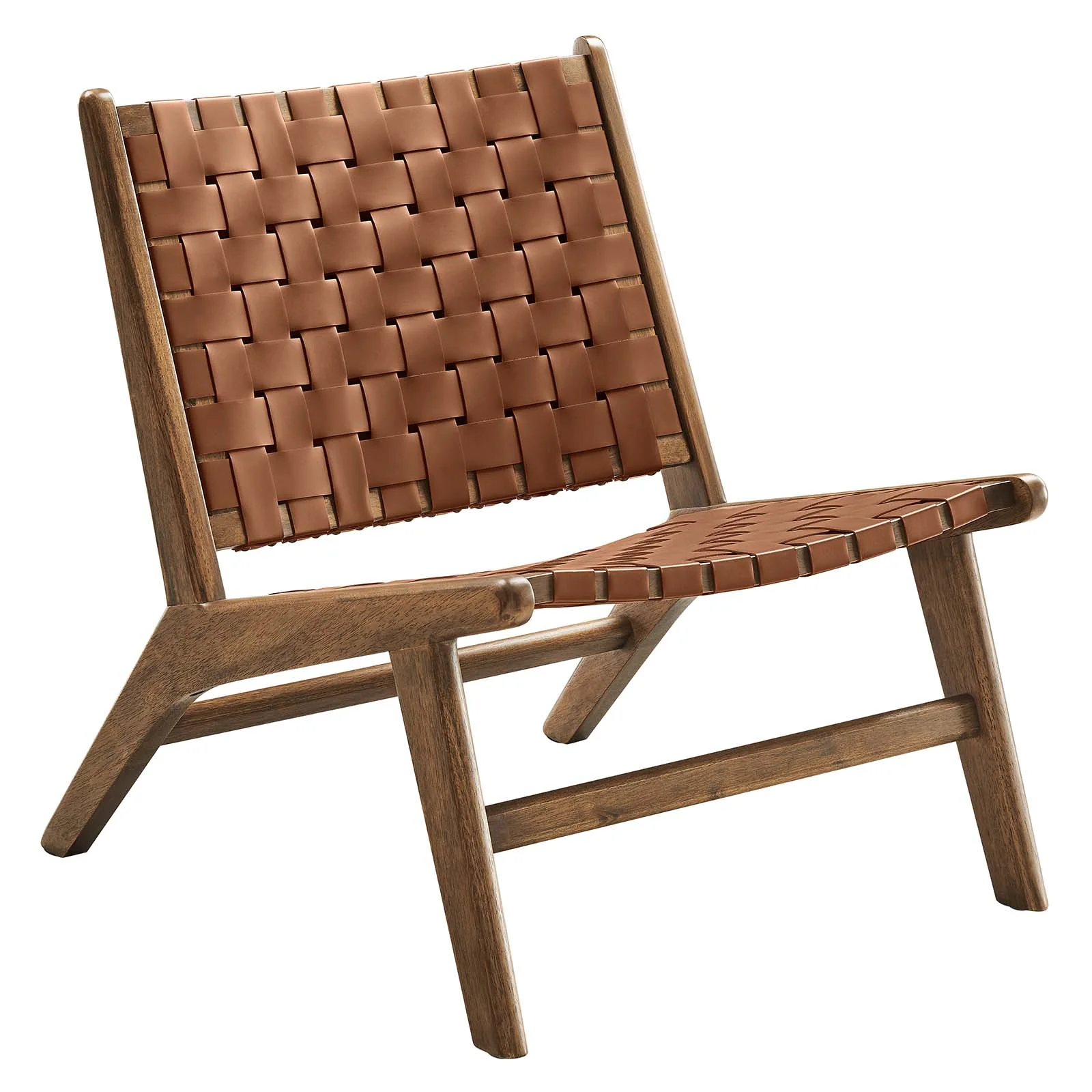 Saoirse Faux Leather Wood Accent Lounge Chair By Modway - EEI-6542 - Image 17