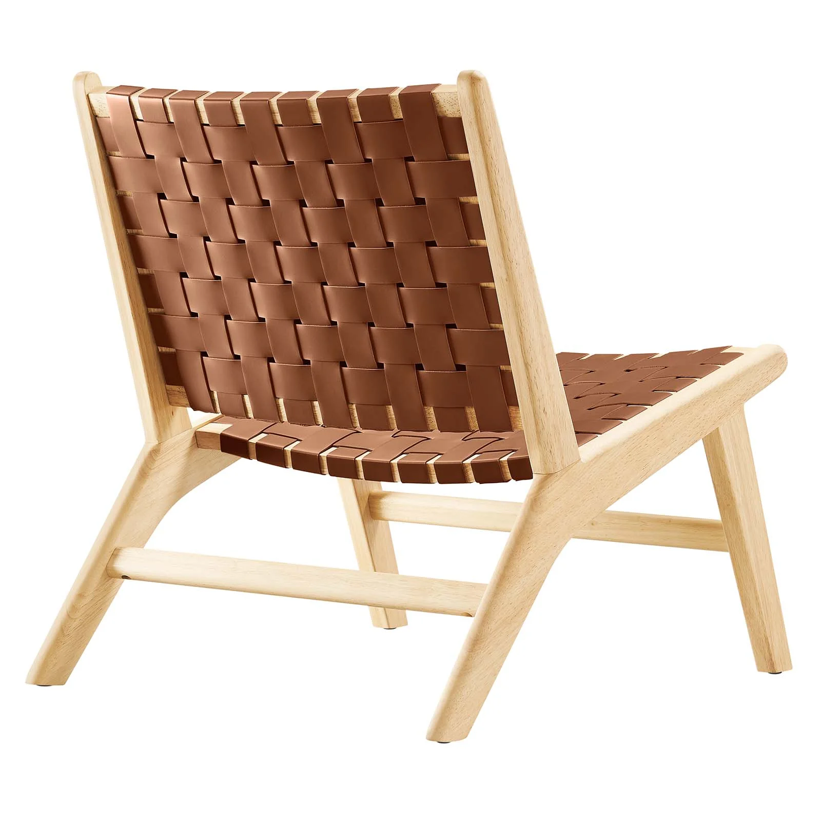 Saoirse Faux Leather Wood Accent Lounge Chair By Modway - EEI-6542 - Image 3