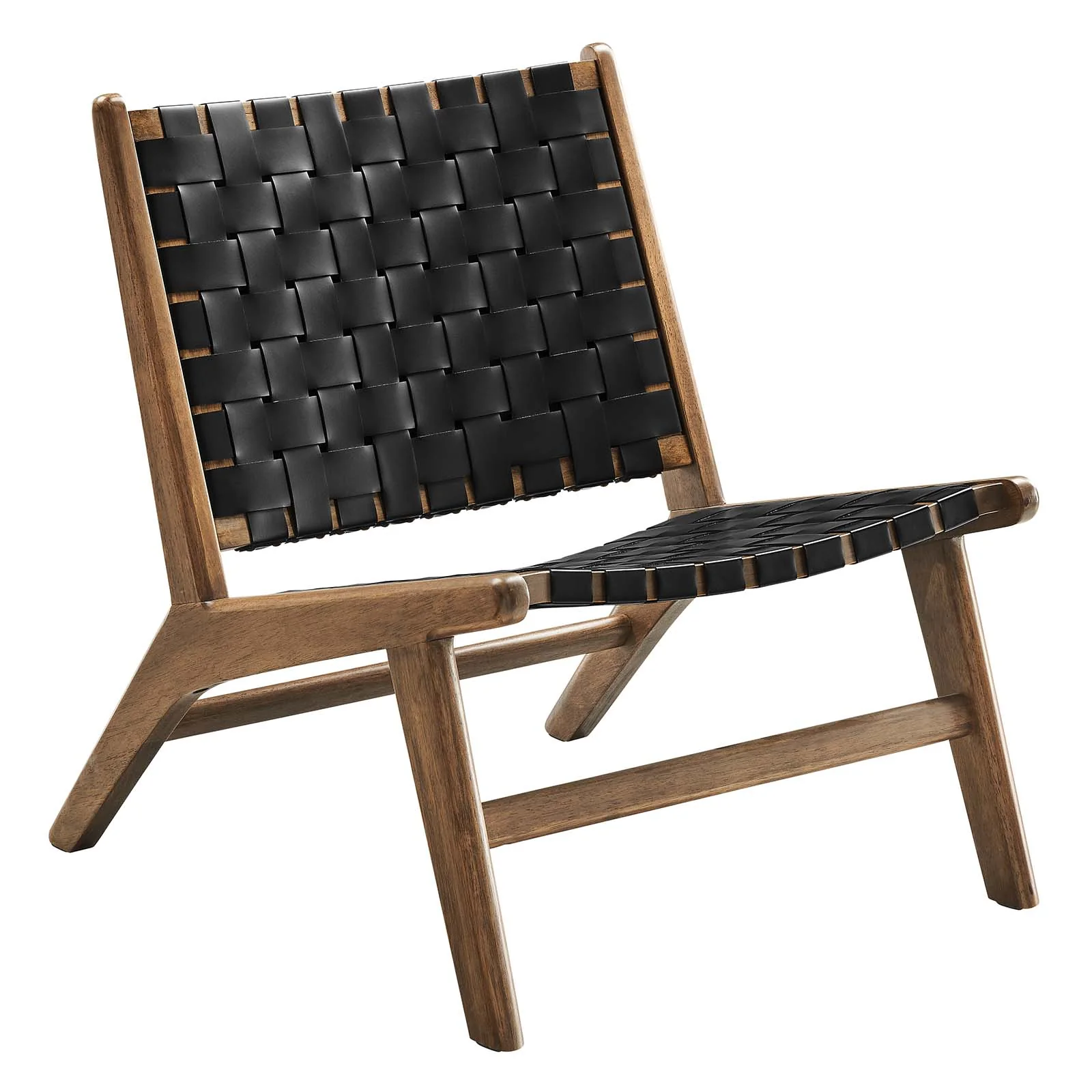 Saoirse Faux Leather Wood Accent Lounge Chair By Modway - EEI-6542 - Image 9